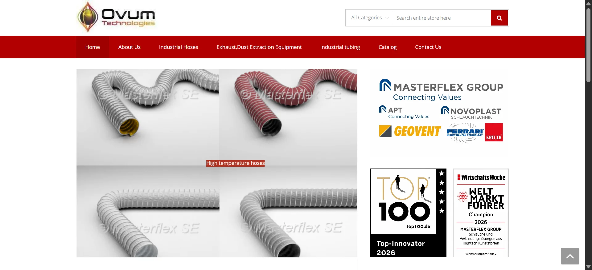 Ovum Technologies Industrial Ecommerce Store